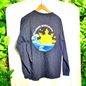 Gildan Black Seattle United Filipino Club Sz M Sun Always Together T Shirt